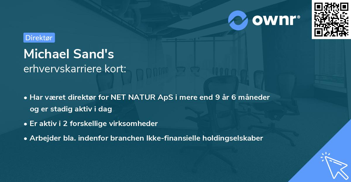 Michael Sand's erhvervskarriere kort