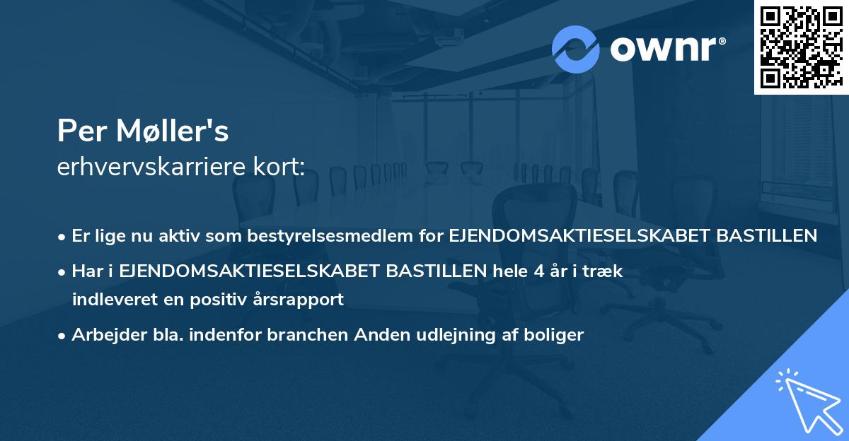 Per Møller's erhvervskarriere kort