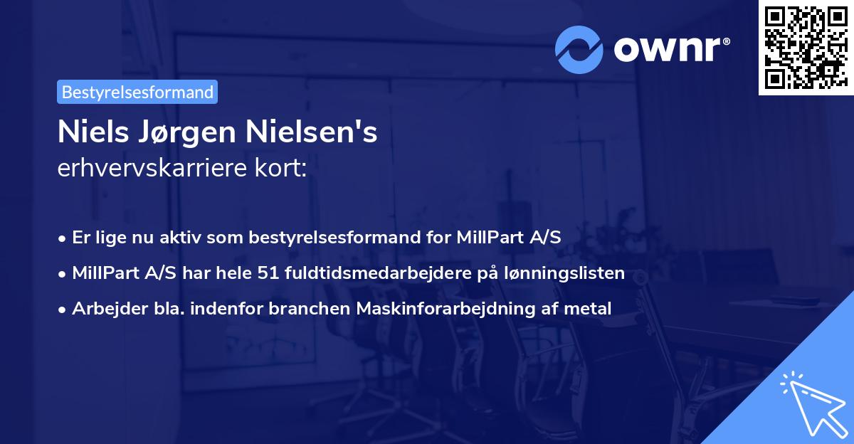 Niels Jørgen Nielsen's erhvervskarriere kort