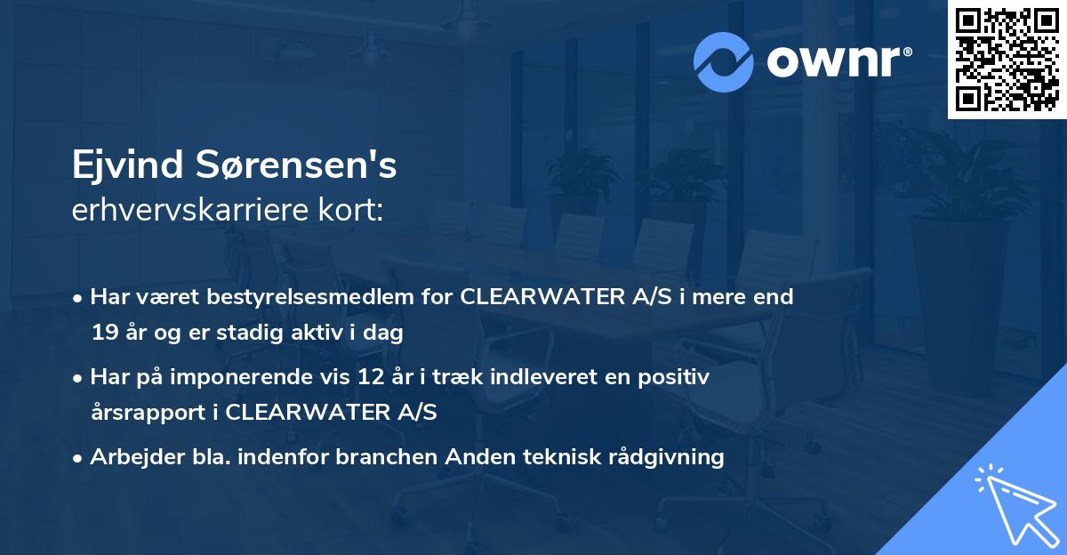 Ejvind Sørensen's erhvervskarriere kort