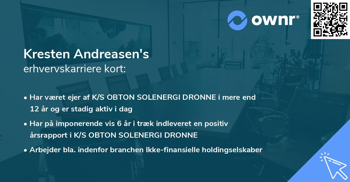 Kresten Andreasen's erhvervskarriere kort