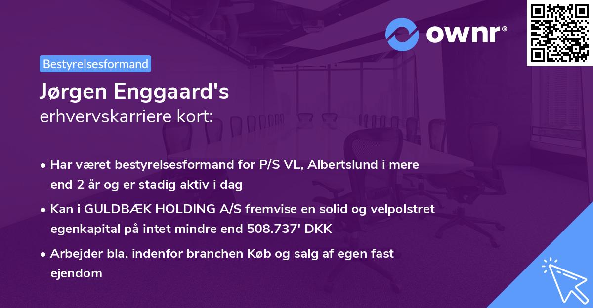 Jørgen Enggaard's erhvervskarriere kort