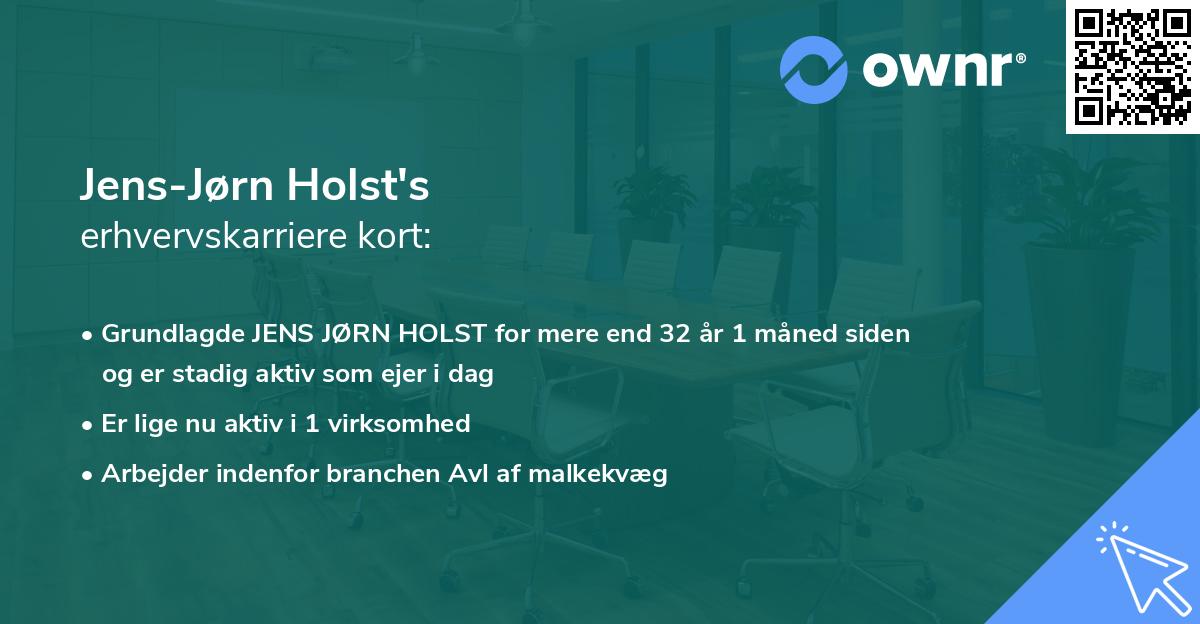 Jens-Jørn Holst's erhvervskarriere kort