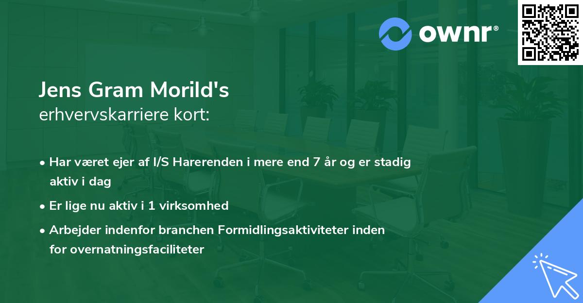 Jens Gram Morild's erhvervskarriere kort