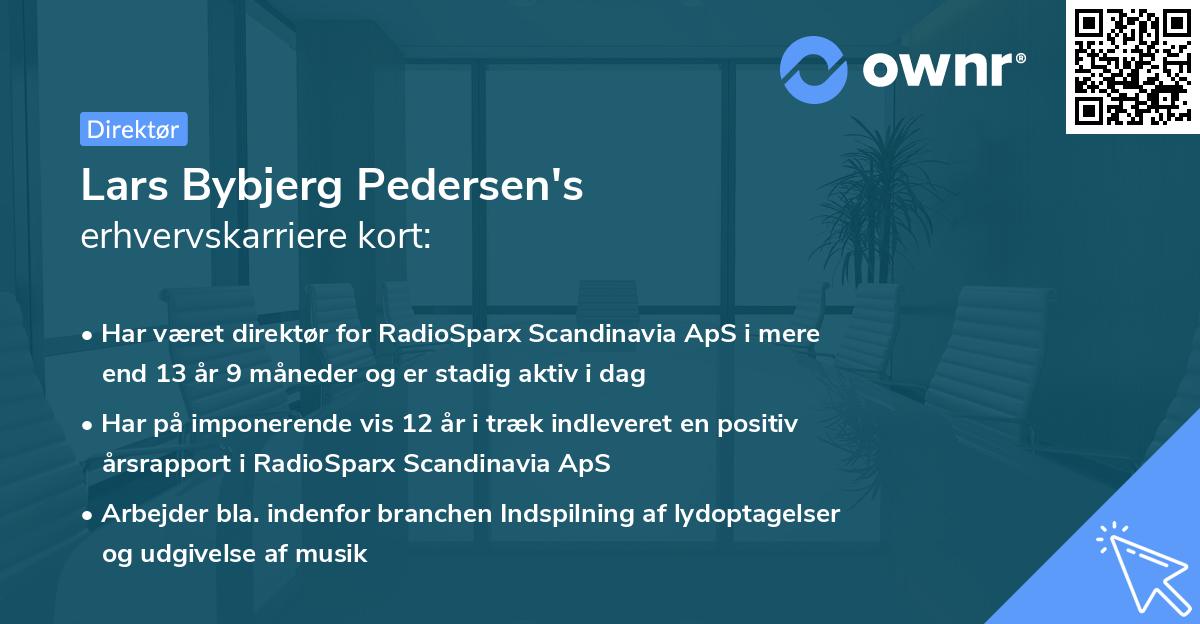 Lars Bybjerg Pedersen's erhvervskarriere kort