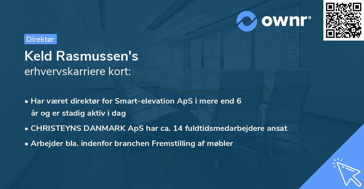 Keld Rasmussen's erhvervskarriere kort