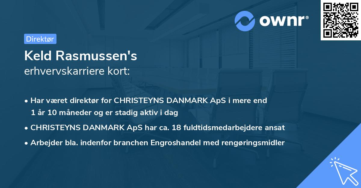 Keld Rasmussen's erhvervskarriere kort