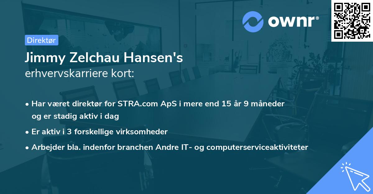 Jimmy Zelchau Hansen's erhvervskarriere kort