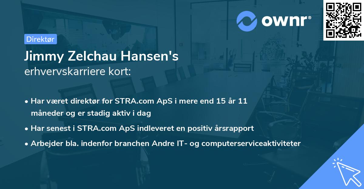Jimmy Zelchau Hansen's erhvervskarriere kort