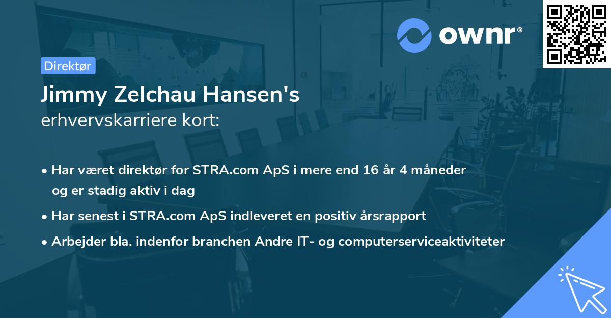 Jimmy Zelchau Hansen's erhvervskarriere kort
