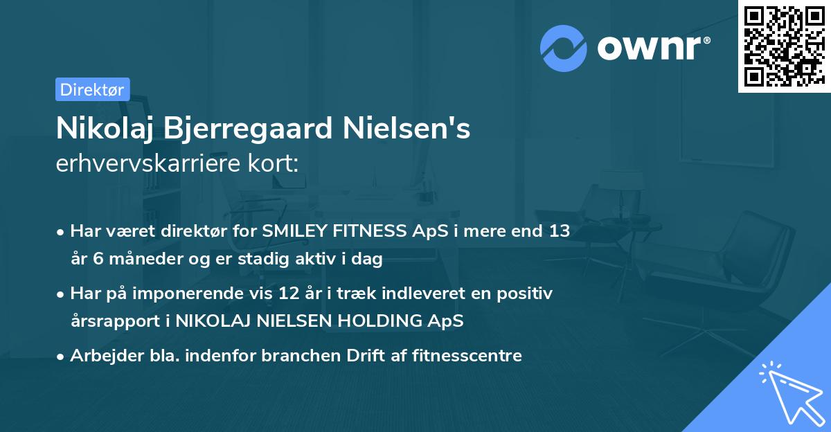 Nikolaj Bjerregaard Nielsen's erhvervskarriere kort