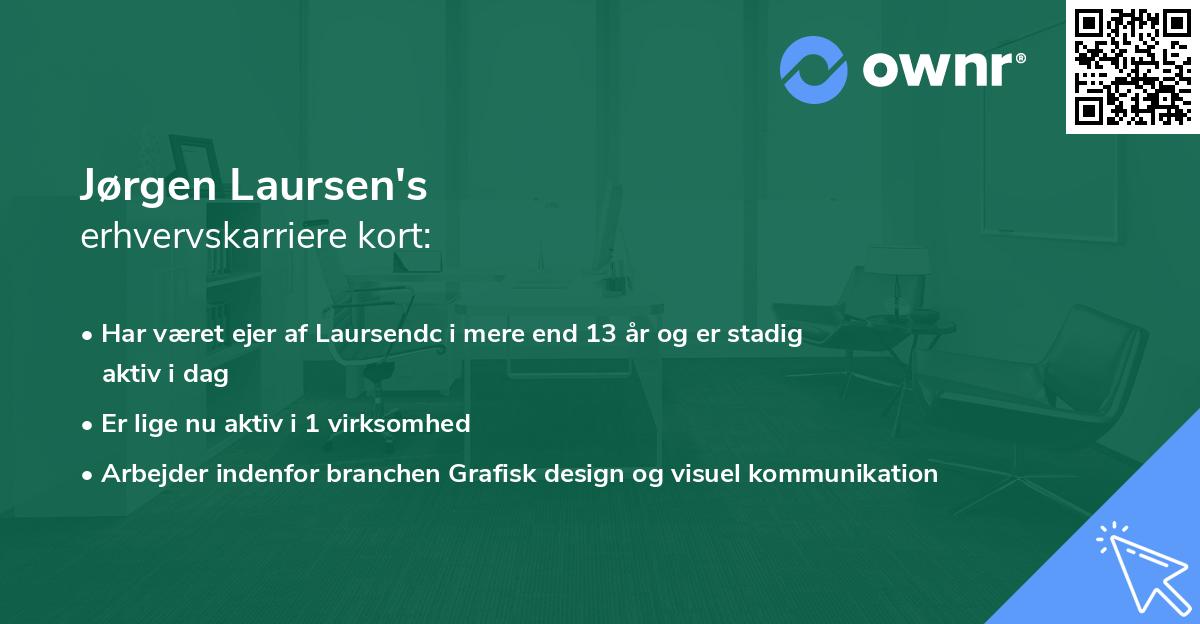 Jørgen Laursen's erhvervskarriere kort