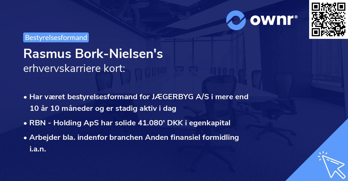 Rasmus Bork-Nielsen's erhvervskarriere kort