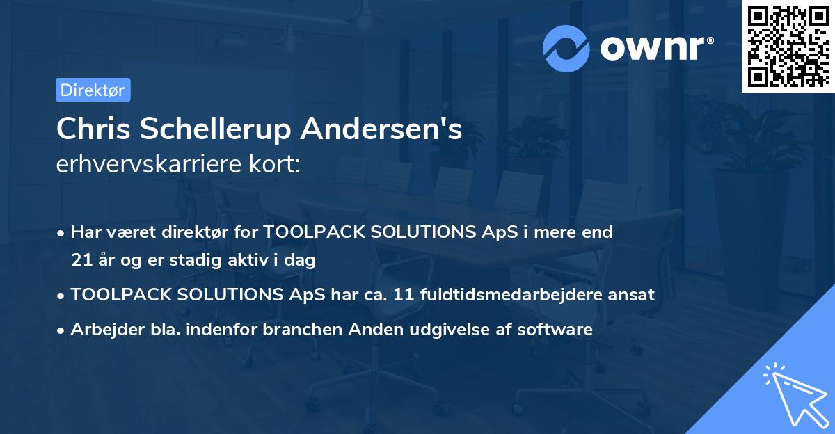 Chris Schellerup Andersen's erhvervskarriere kort