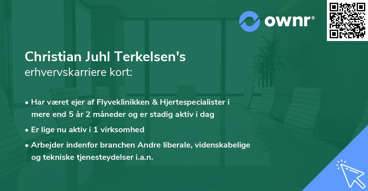Christian Juhl Terkelsen's erhvervskarriere kort