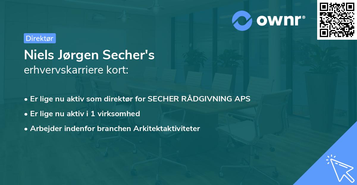 Niels Jørgen Secher's erhvervskarriere kort