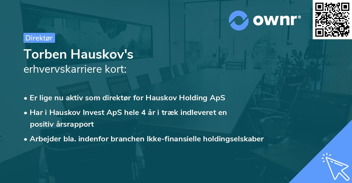 Torben Hauskov's erhvervskarriere kort