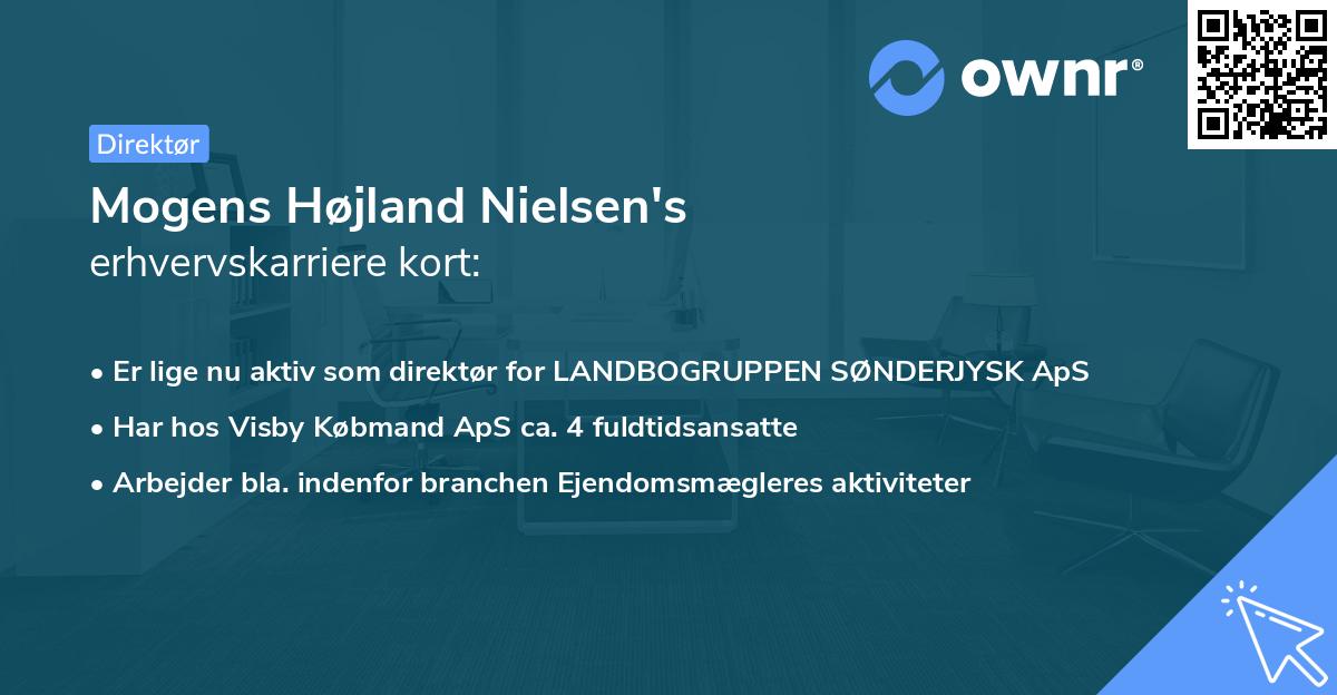 Mogens Højland Nielsen's erhvervskarriere kort