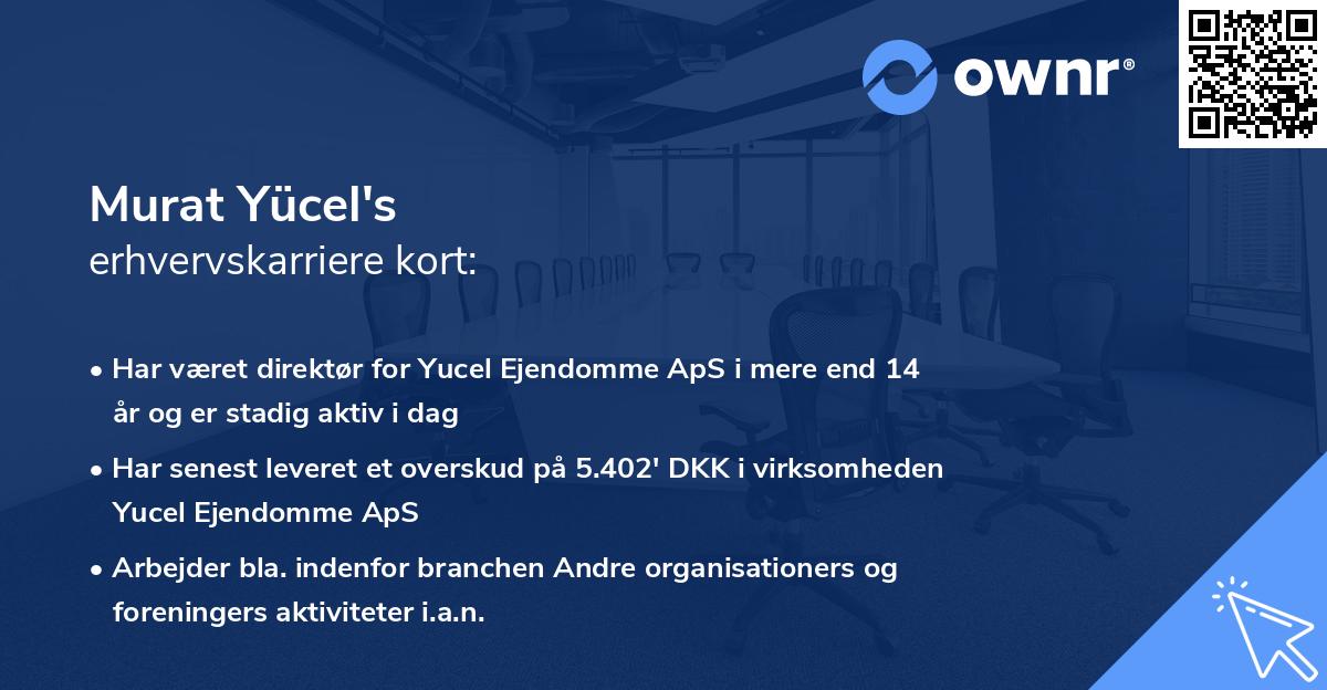 Murat Yücel's erhvervskarriere kort