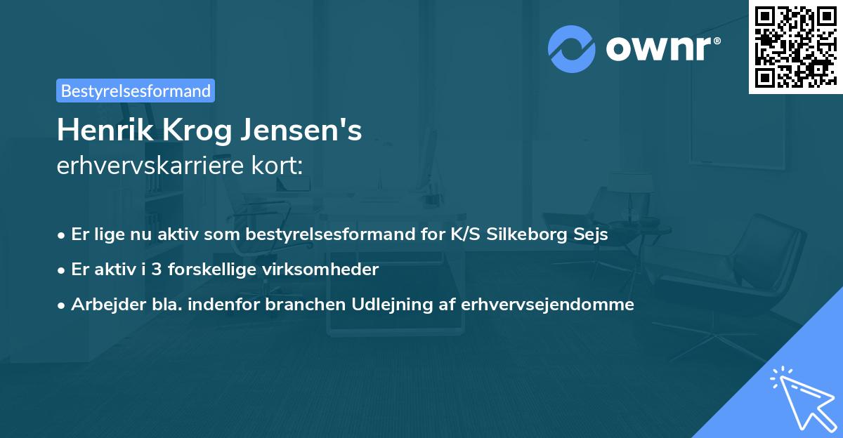 Henrik Krog Jensen's erhvervskarriere kort