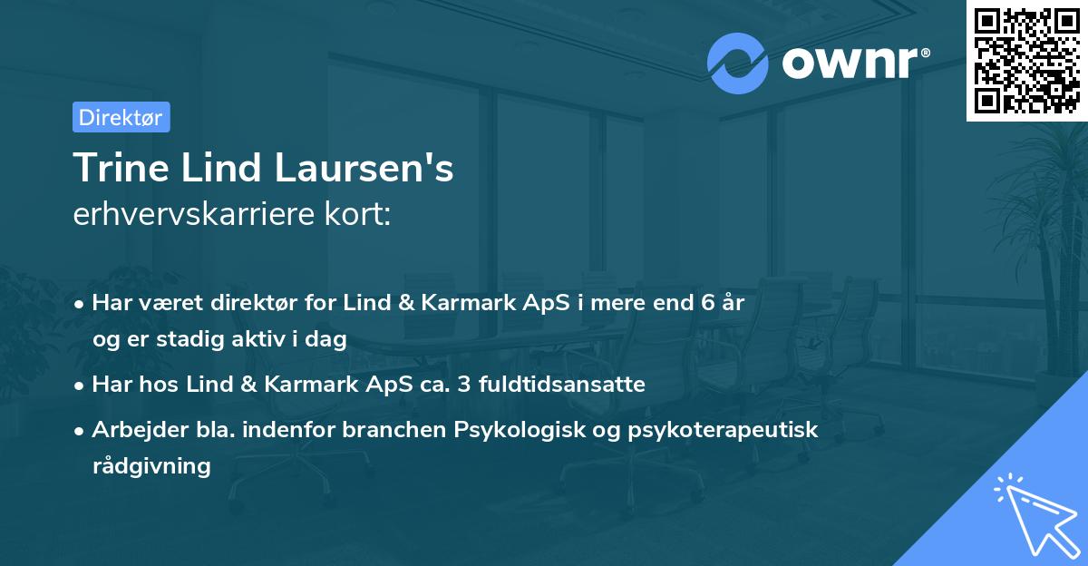 Trine Lind Laursen's erhvervskarriere kort