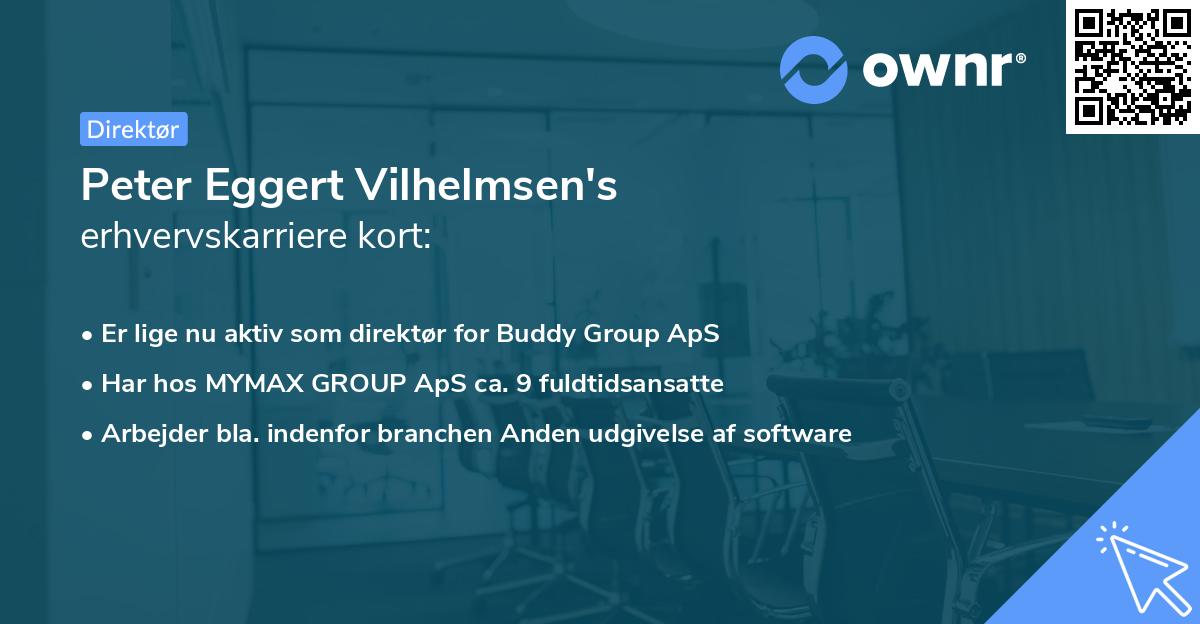Peter Eggert Vilhelmsen's erhvervskarriere kort
