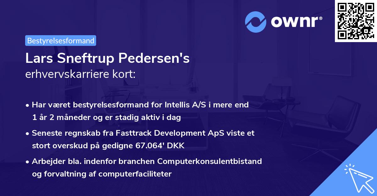 Lars Sneftrup Pedersen's erhvervskarriere kort