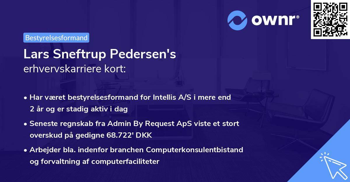 Lars Sneftrup Pedersen's erhvervskarriere kort