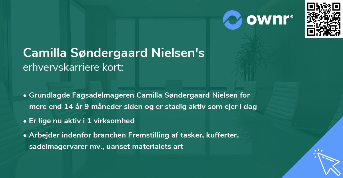 Camilla Søndergaard Nielsen's erhvervskarriere kort