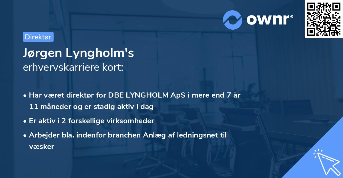 Jørgen Lyngholm's erhvervskarriere kort