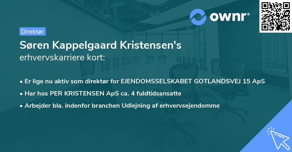 Søren Kappelgaard Kristensen's erhvervskarriere kort