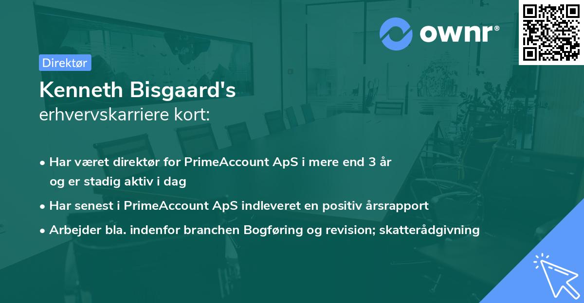 Kenneth Bisgaard's erhvervskarriere kort