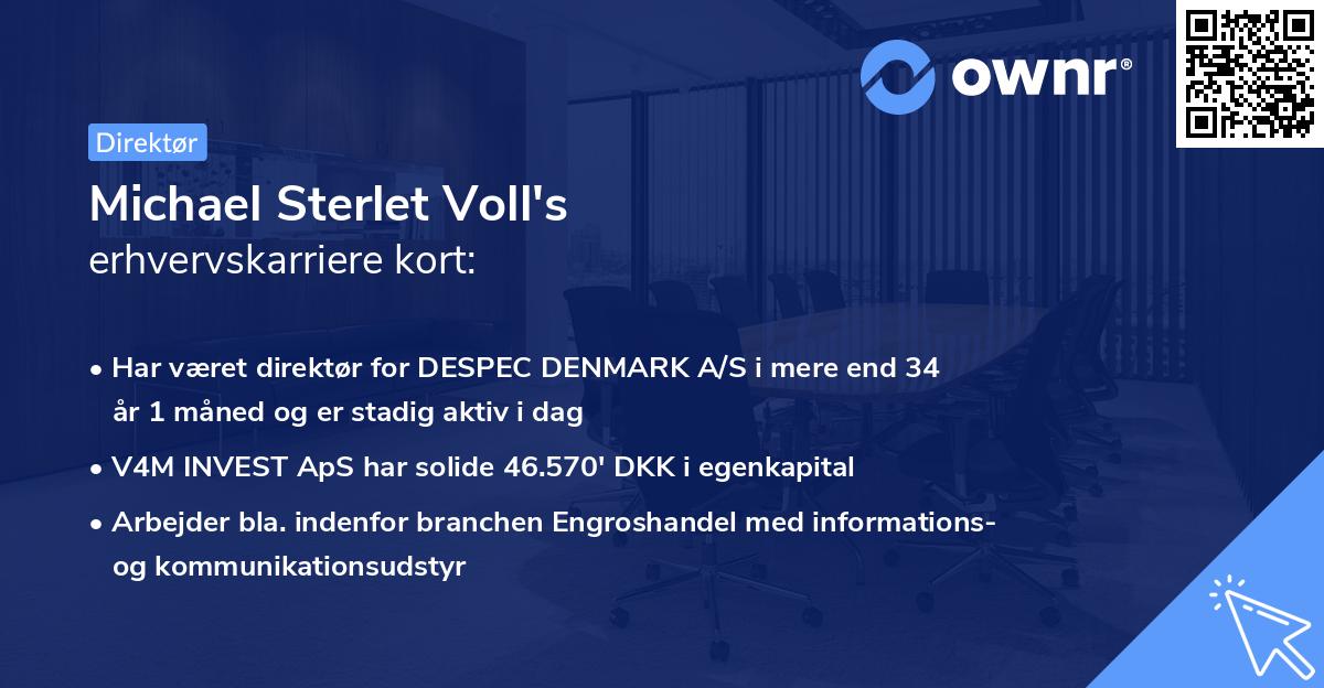 Michael Sterlet Voll's erhvervskarriere kort