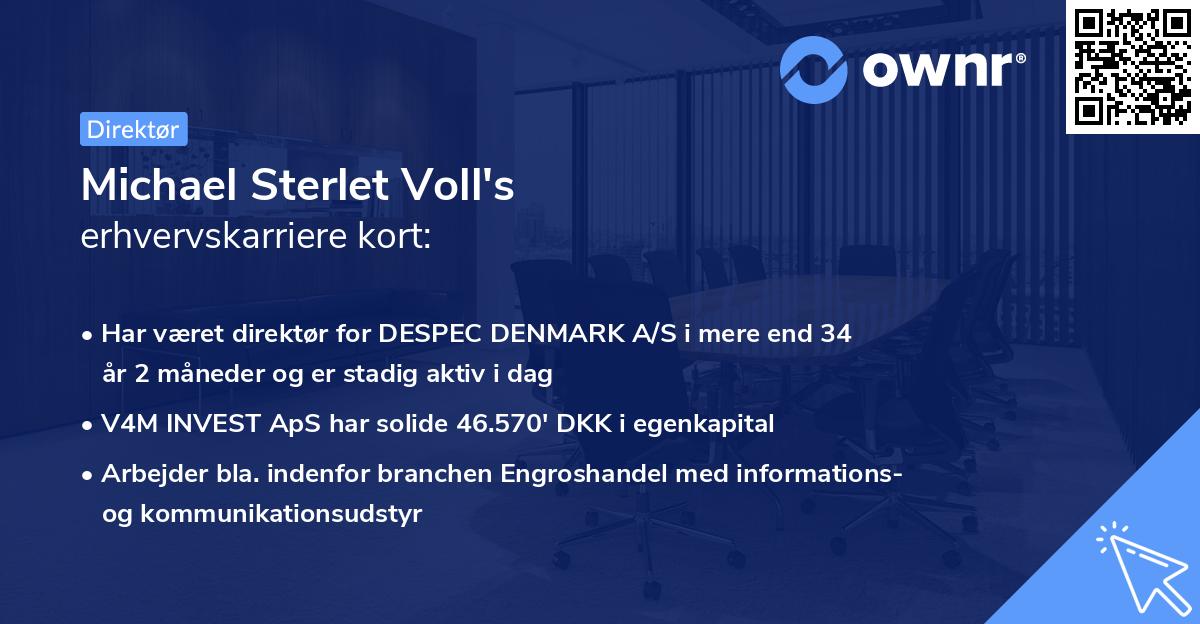Michael Sterlet Voll's erhvervskarriere kort