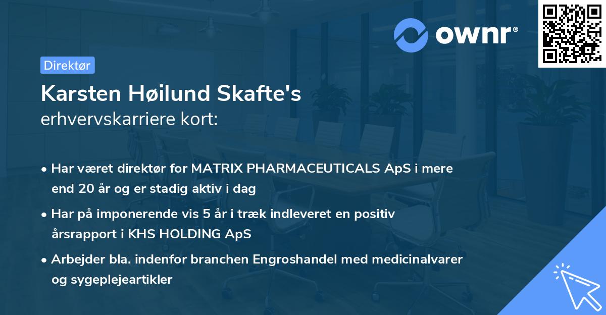Karsten Høilund Skafte's erhvervskarriere kort