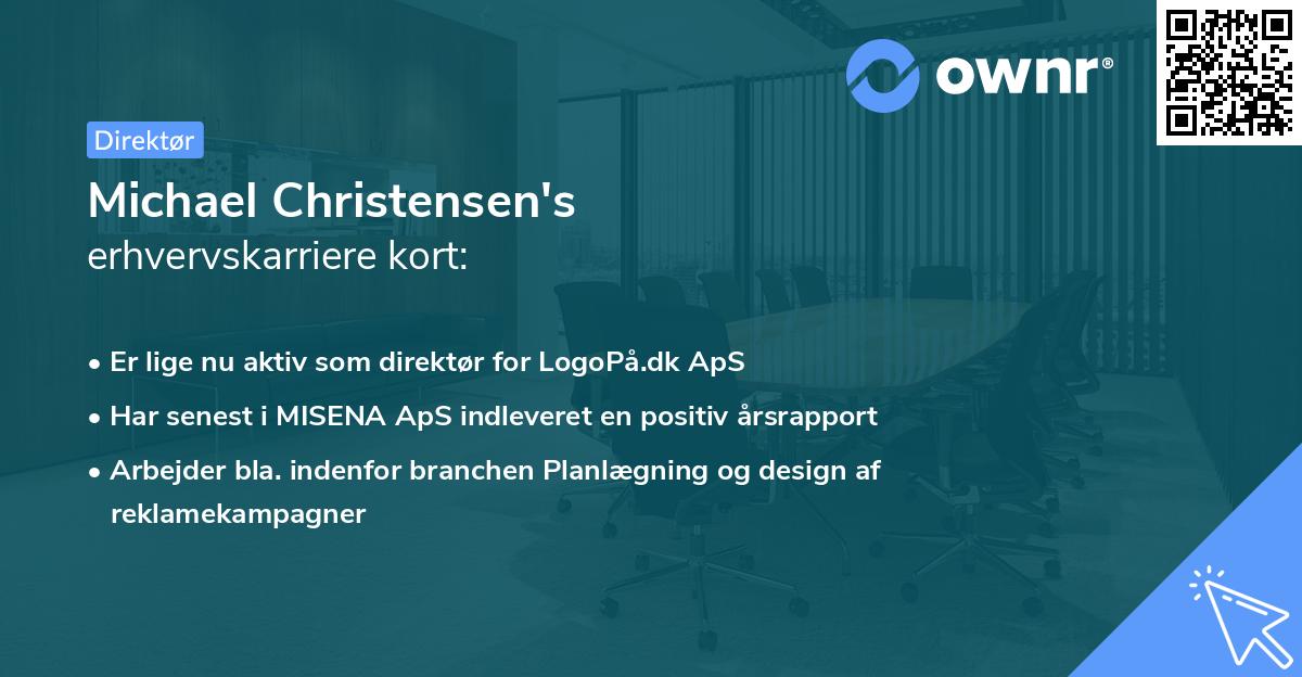 Michael Christensen's erhvervskarriere kort