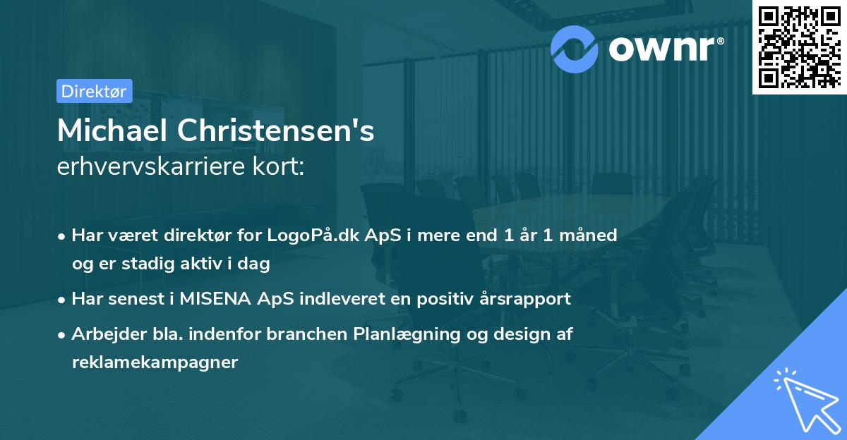Michael Christensen's erhvervskarriere kort