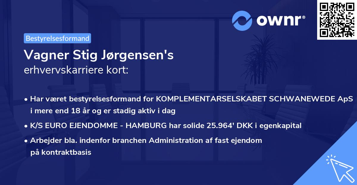 Vagner Stig Jørgensen's erhvervskarriere kort