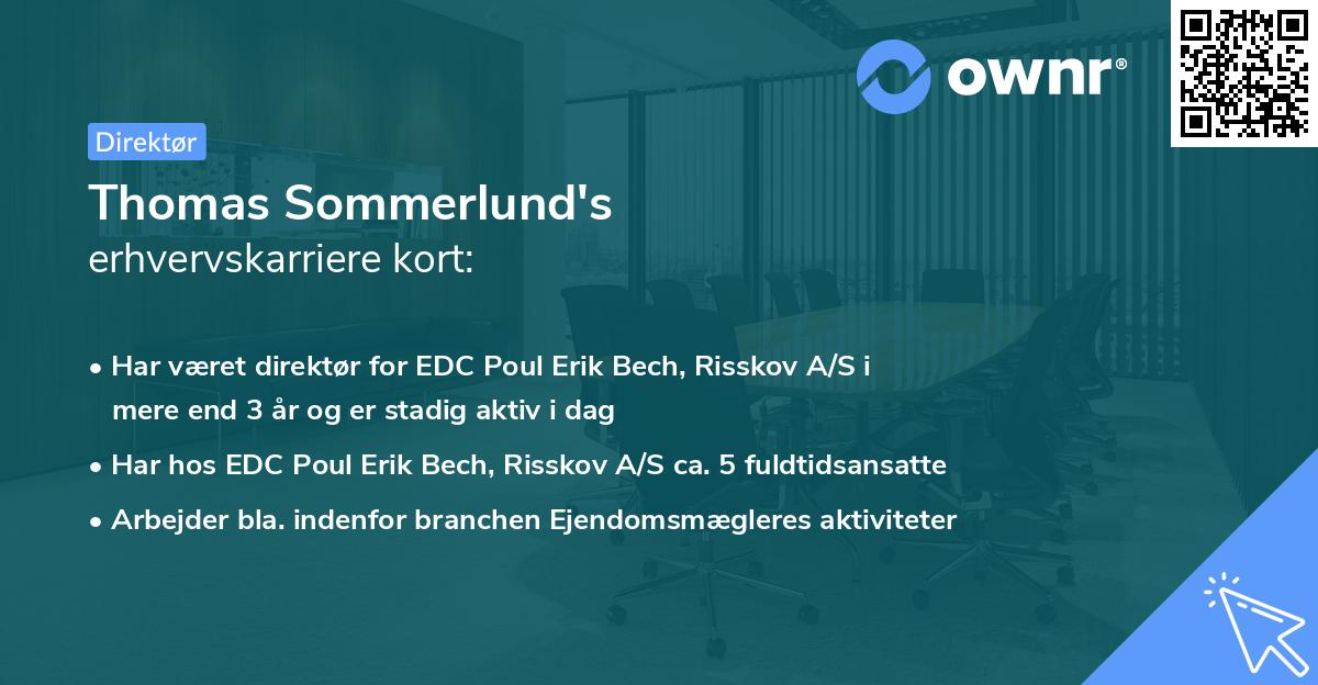 Thomas Sommerlund's erhvervskarriere kort