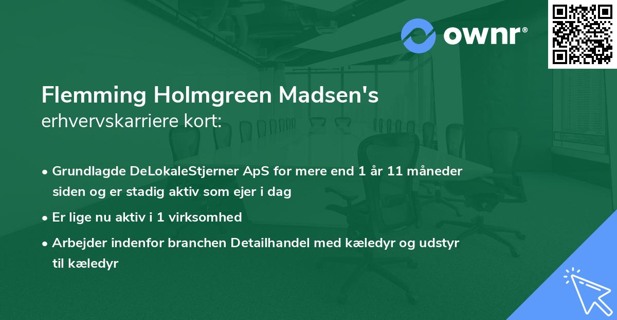Flemming Holmgreen Madsen's erhvervskarriere kort