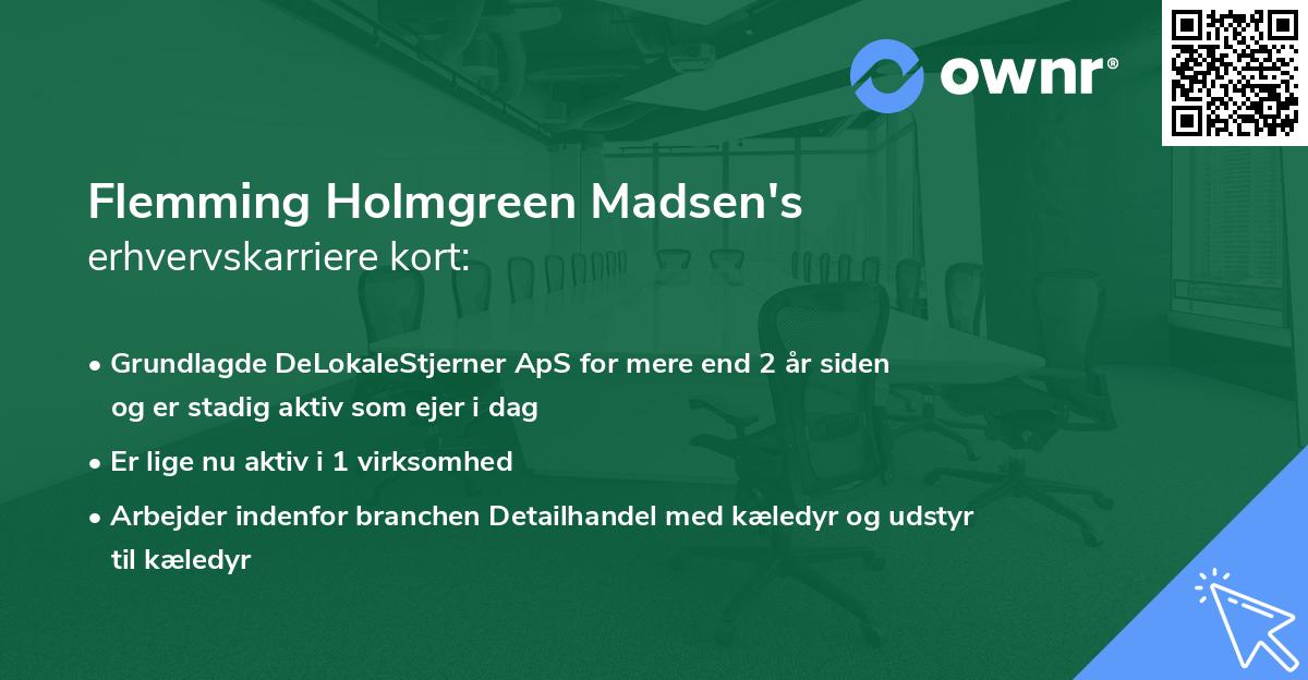 Flemming Holmgreen Madsen's erhvervskarriere kort
