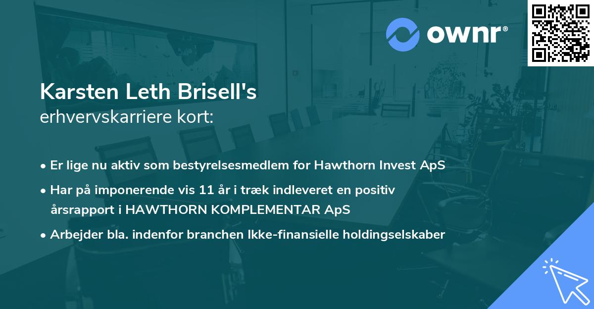 Karsten Leth Brisell's erhvervskarriere kort