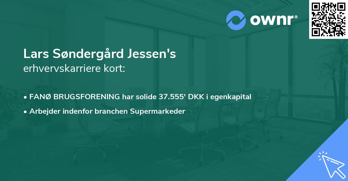 Lars Søndergård Jessen's erhvervskarriere kort