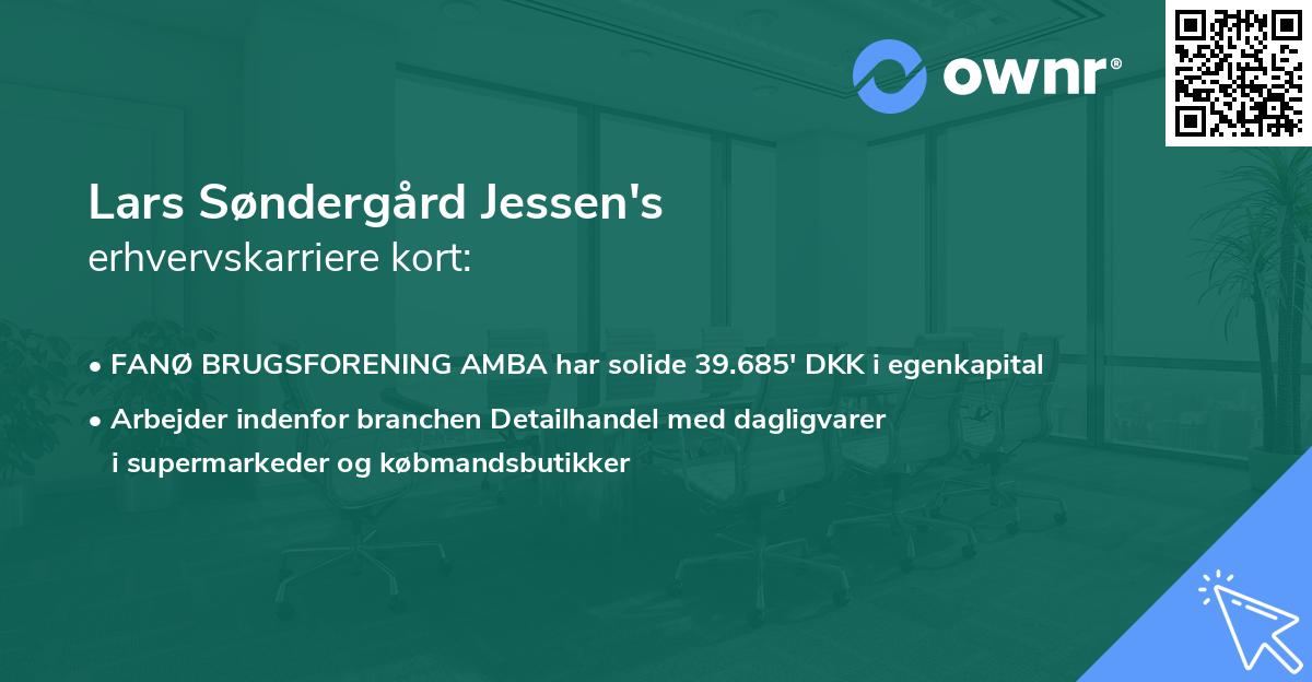 Lars Søndergård Jessen's erhvervskarriere kort
