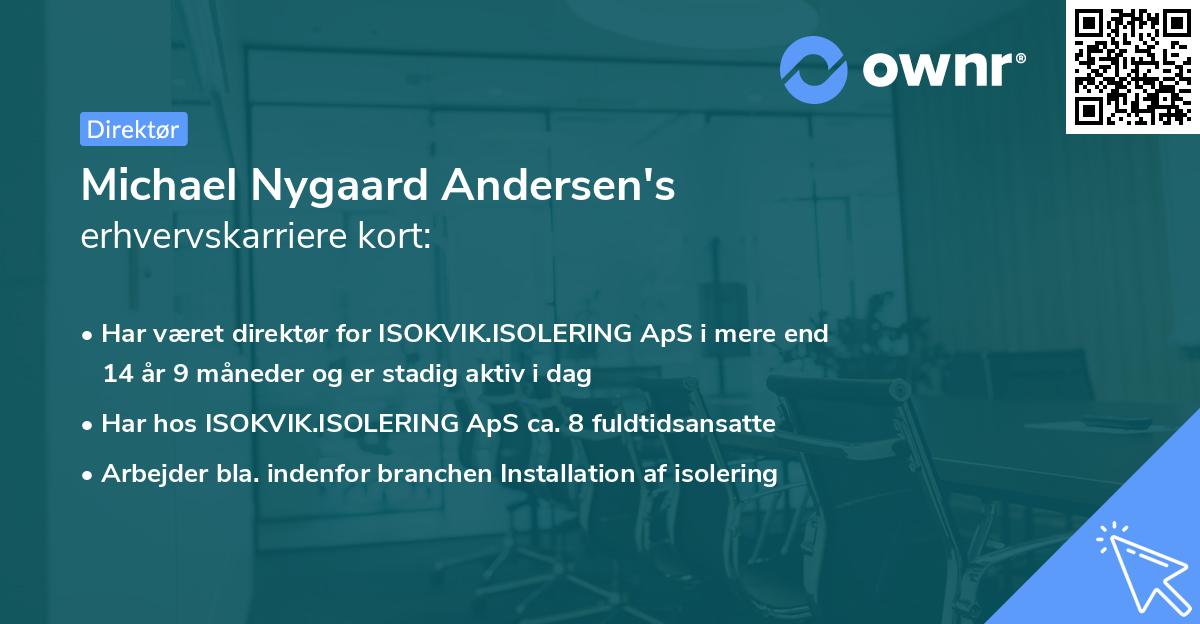 Michael Nygaard Andersen's erhvervskarriere kort