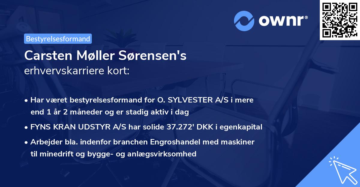 Carsten Møller Sørensen's erhvervskarriere kort