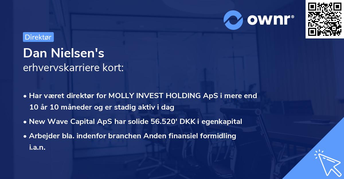 Dan Nielsen's erhvervskarriere kort