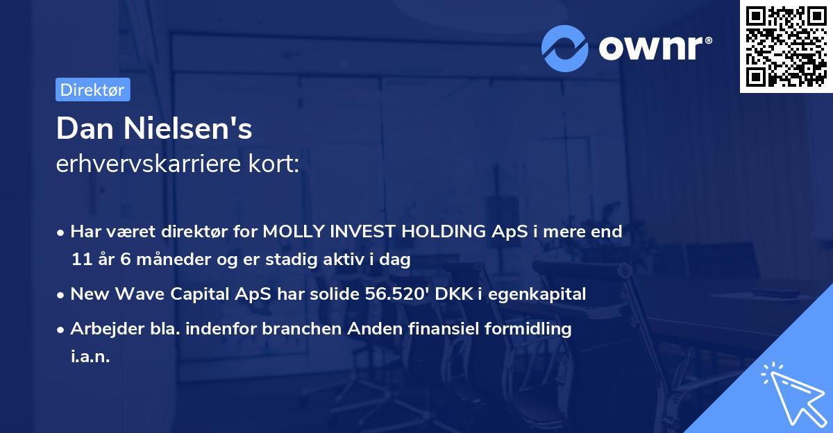 Dan Nielsen's erhvervskarriere kort