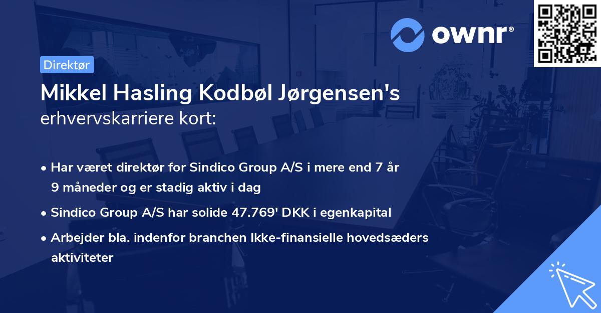 Mikkel Hasling Kodbøl Jørgensen's erhvervskarriere kort