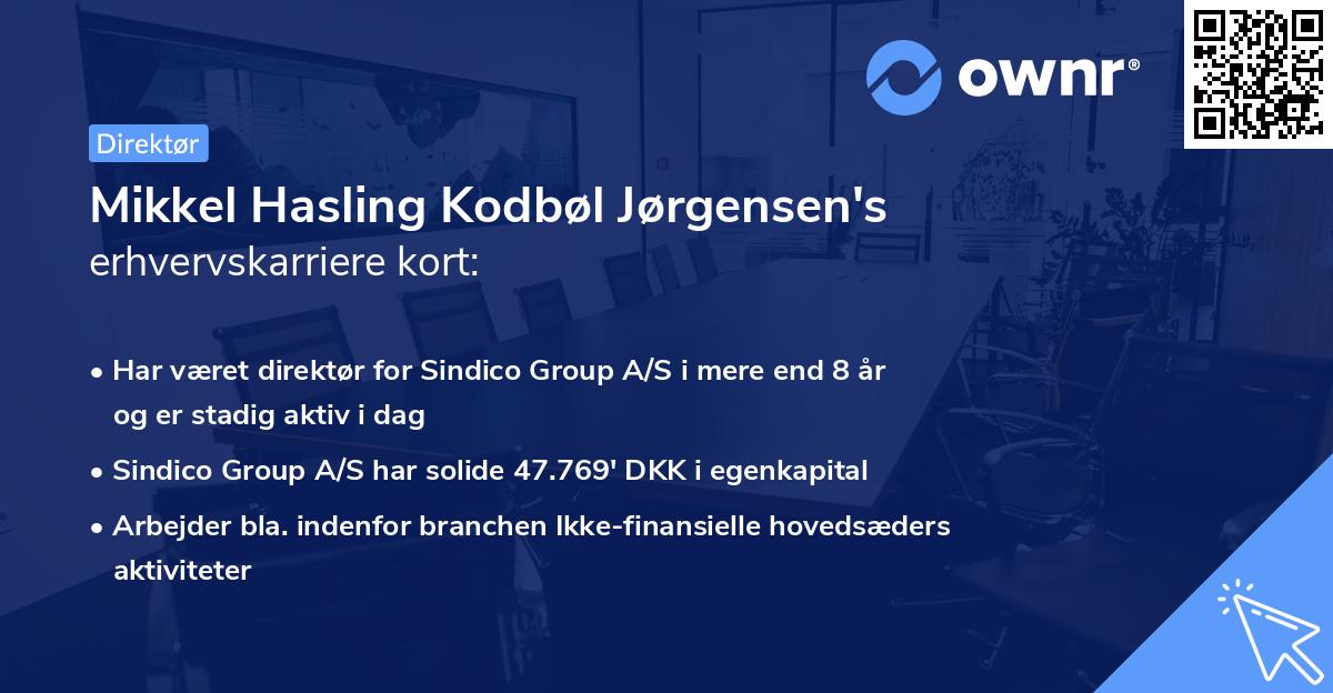 Mikkel Hasling Kodbøl Jørgensen's erhvervskarriere kort